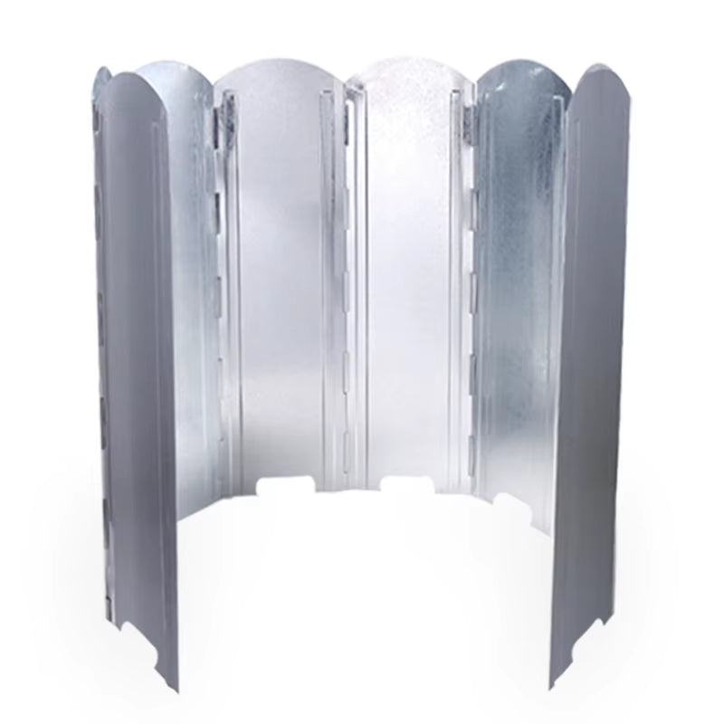 Big Wood Stove Wind Shield Outdoor Bonfire BBQ Camping Wind Screen Height 40/50/60Cm Galvanized Cooking Burner Windproof Screen