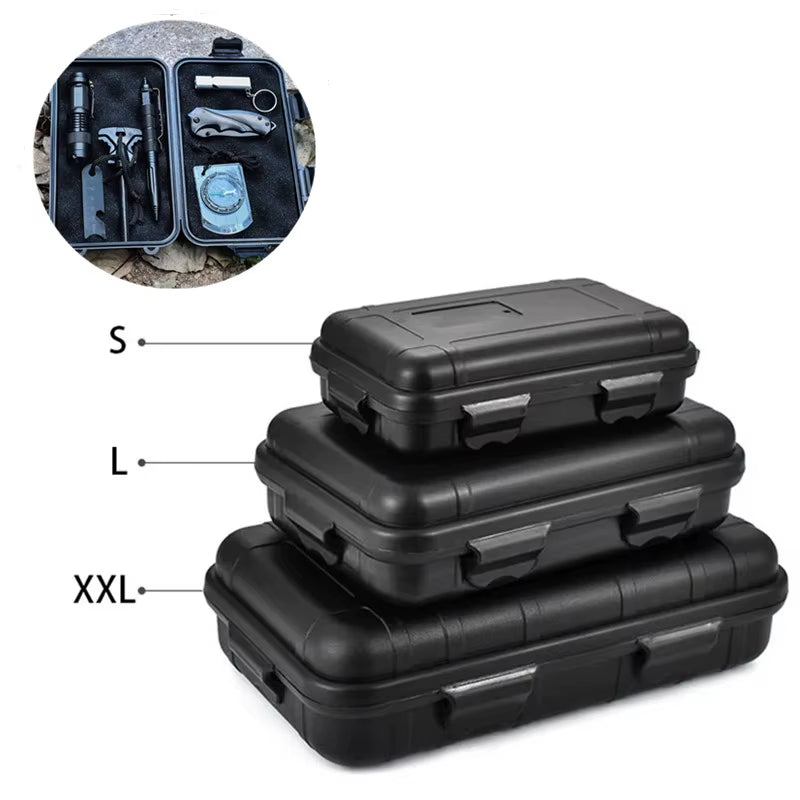 EDC Tools Outdoor Survival Kit Box Sealed Shockproof Waterproof Box Wild Survival Food Grade Storage Box Portable Tool Box