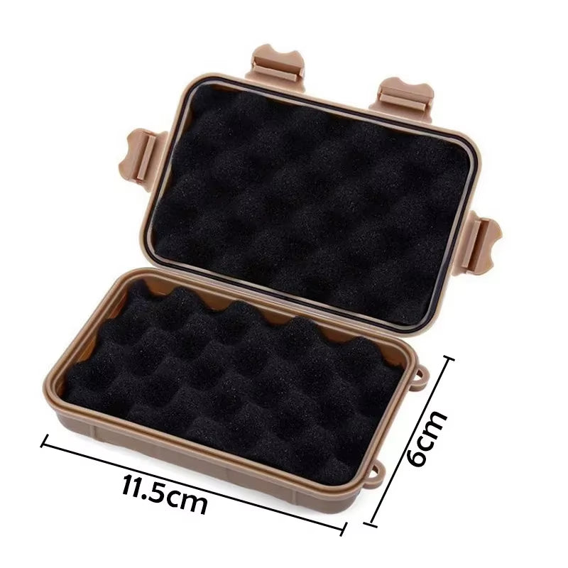 EDC Tools Outdoor Survival Kit Box Sealed Shockproof Waterproof Box Wild Survival Food Grade Storage Box Portable Tool Box